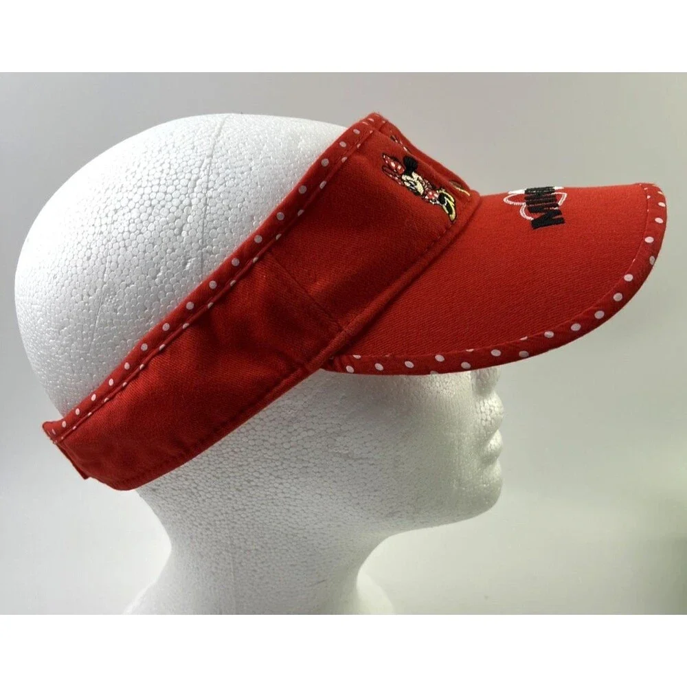 Girls Adjustable Minnie Mouse Sun Visor Red - Walt Disney World